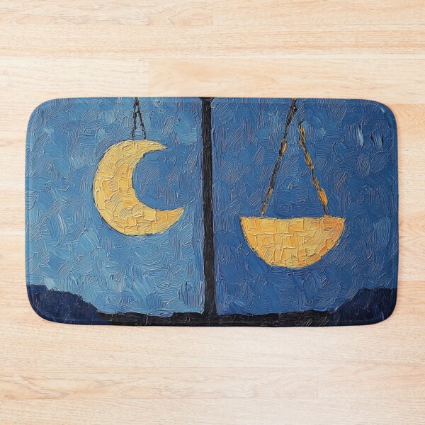 Item preview, Libra zodiac symbol | Post-impressionist painting style designed and sold by ComicsFactory.