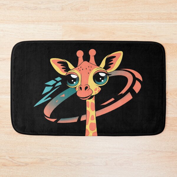 Item preview, Cartoon Cute Giraffe Tallest Land Animal Abstract Background designed and sold by SurrealArtSzysz.