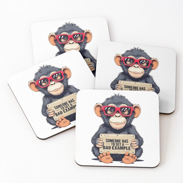 Item preview, Cool chimpanzee with sunglasses designed and sold by JonysCreativeDesigns.