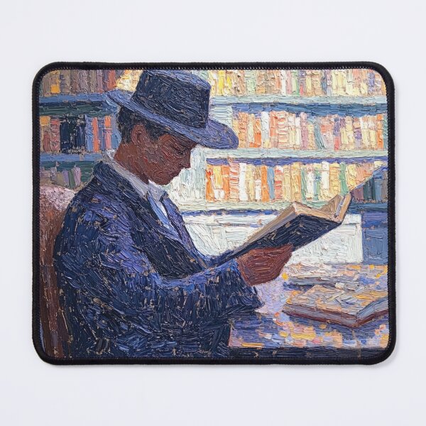 Item preview, Librarian | Post-impressionist painting style designed and sold by ComicsFactory.