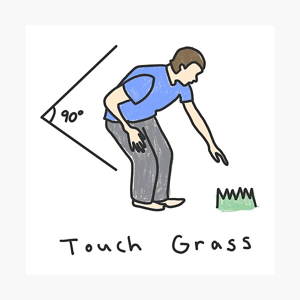 Item preview, Touch Grass designed and sold by Kusa..