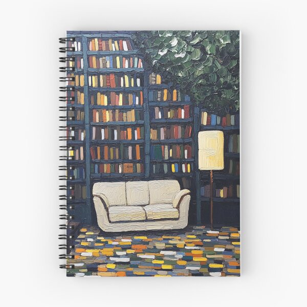 Item preview, Library | Post-impressionist painting style designed and sold by ComicsFactory.