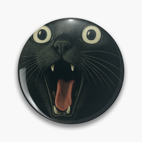 Item preview, Shocked black cat designed and sold by Kunst-Shirt.