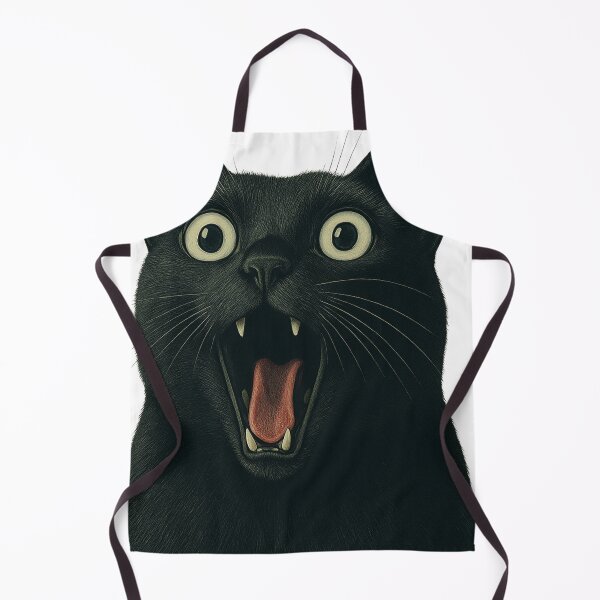 Item preview, Shocked black cat designed and sold by Kunst-Shirt.