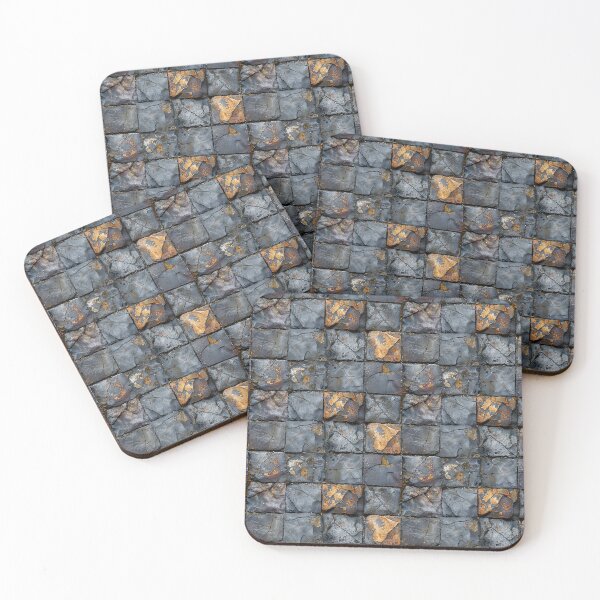 Item preview, Dark Textured Stone Block Wall designed and sold by NTGUILTY.