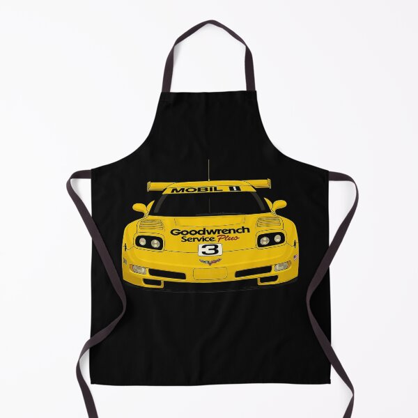 Item preview, C5R Corvette Front View Art – #3 Yellow Racing Livery designed and sold by TheArtOfCar.