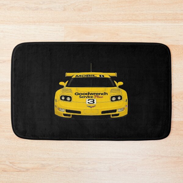 Item preview, C5R Corvette Front View Art – #3 Yellow Racing Livery  designed and sold by TheArtOfCar.