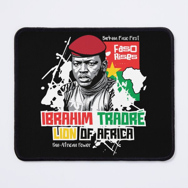 Item preview, Burkina Faso and Captain Ibrahim Traoré designed and sold by irfankokabi.