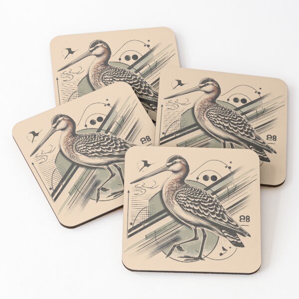 Item preview, Marbled Godwit 7 designed and sold by theAVIARY7.