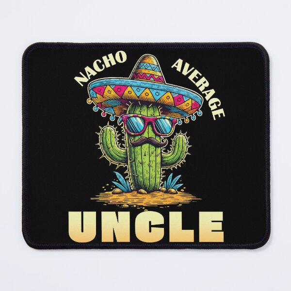 Item preview, Nacho Average Uncle Funny Cactus Sombrero Design designed and sold by Victor Shadehorn.