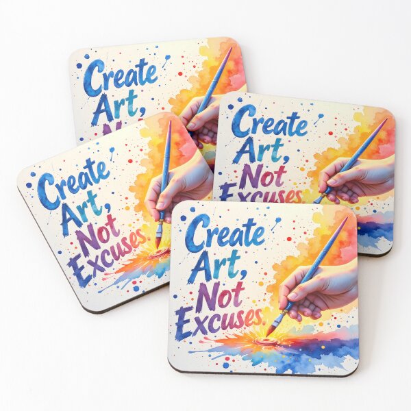 Item preview, Create Art, Not Excuses  designed and sold by nhk999.