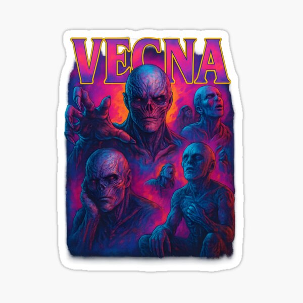 Item preview, Cool-Toned Vecna Collage Shirt – Chilling Stranger Things Fan Art designed and sold by WAUZ.