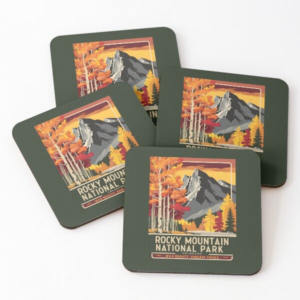 Item preview, A Vintage Travel Art of the Rocky Mountain National Park - Colorado - US  designed and sold by GoodOldVintage.
