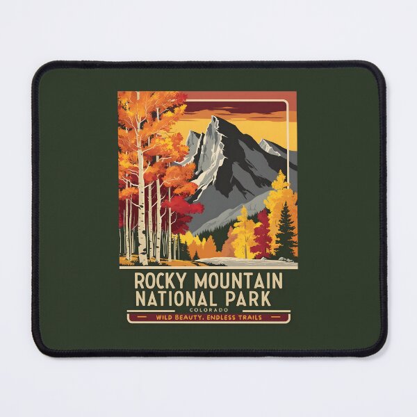 Item preview, A Vintage Travel Art of the Rocky Mountain National Park - Colorado - US  designed and sold by GoodOldVintage.