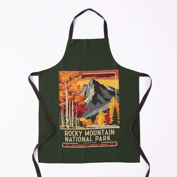 Item preview, A Vintage Travel Art of the Rocky Mountain National Park - Colorado - US designed and sold by GoodOldVintage.