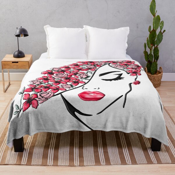 Item preview, Floral Hair Woman 2 designed and sold by m2inspiration.