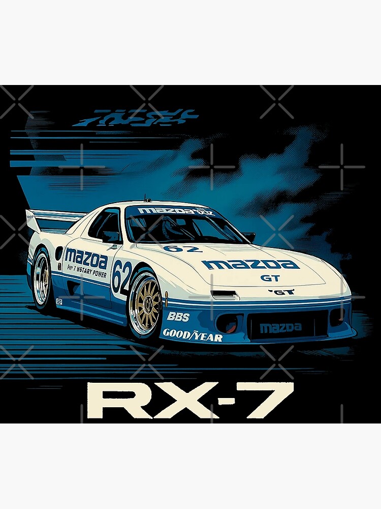 Mazda RX-7 IMSA GT Racing Illustration – Vintage JDM Rotary