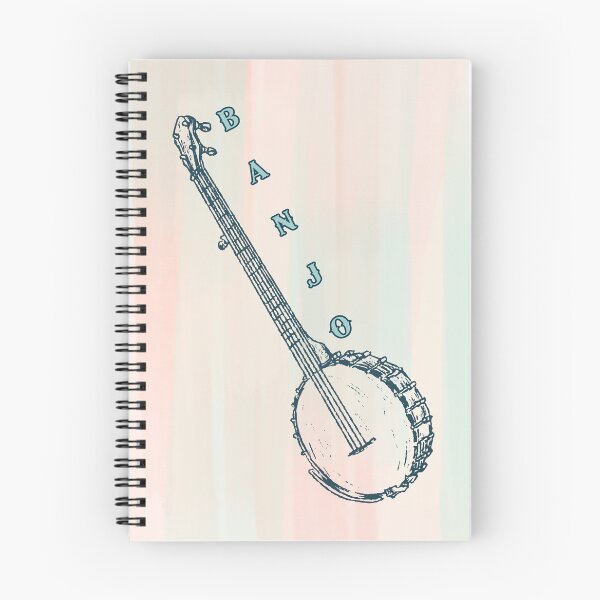 Item preview, The Banjo Musical Instrument Sketched designed and sold by BrightrDayMusicArt.