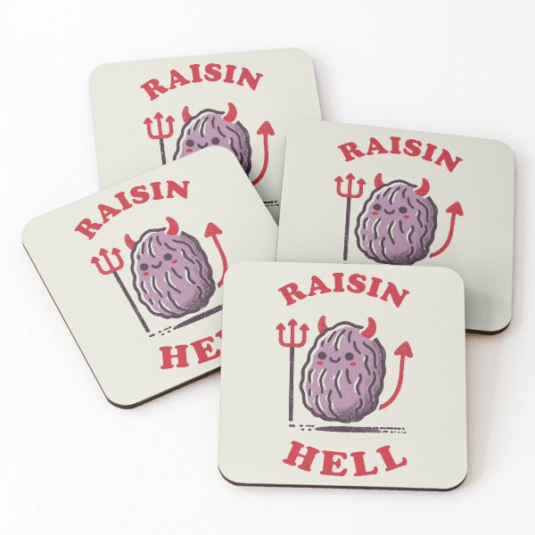 Item preview, Raisin Hell Funny Devil Snack Pun Design designed and sold by Victor Shadehorn.