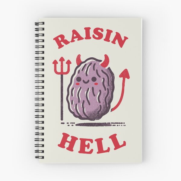 Item preview, Raisin Hell Funny Devil Snack Pun Design designed and sold by Victor Shadehorn.