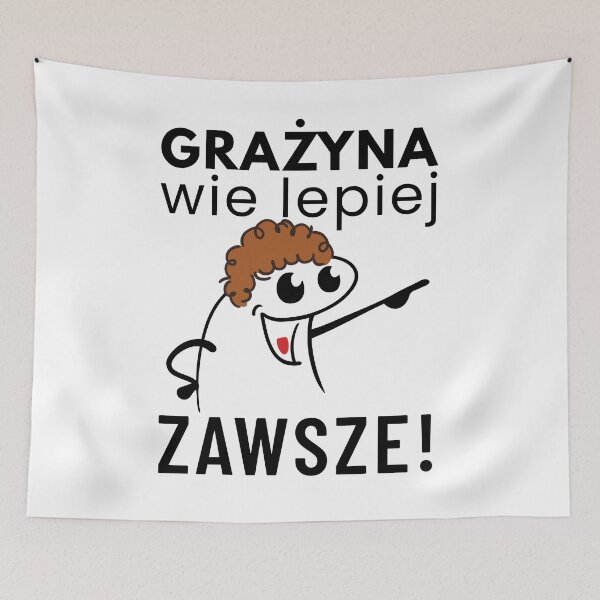 Item preview, Grażyna Wie Lepiej Zawsze!| Funny Polish Woman| Polish Humor designed and sold by Anniko Art Studio.