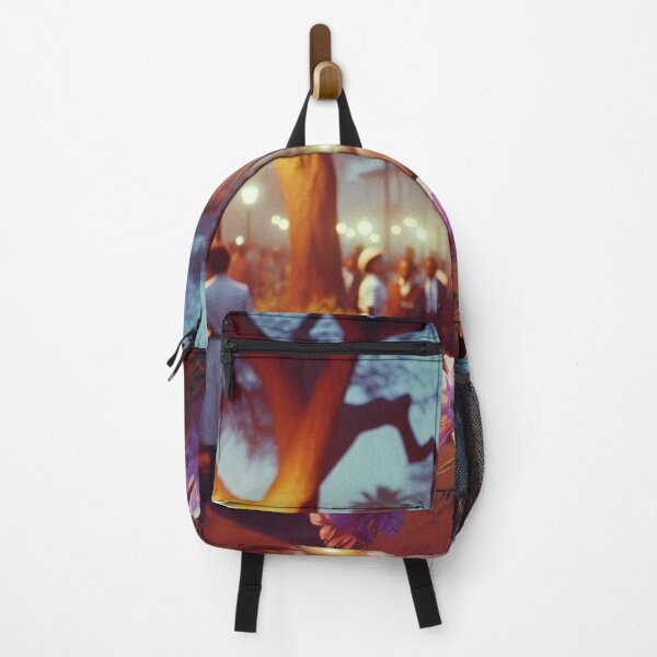 Item preview, 1960s Bulawayo Night – AI Colorful Artwork with Purple and Orange Glow for Clothing and Accessories for Plant Lovers designed and sold by knalpot-design.