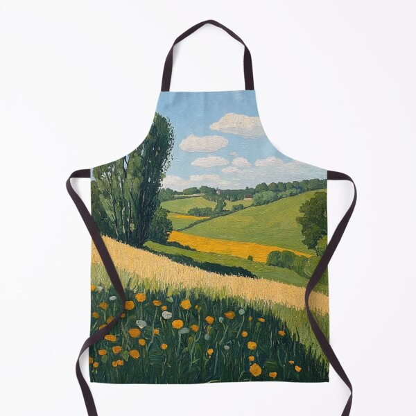 Item preview, Lithuania landscape | Post-impressionist painting style designed and sold by ComicsFactory.