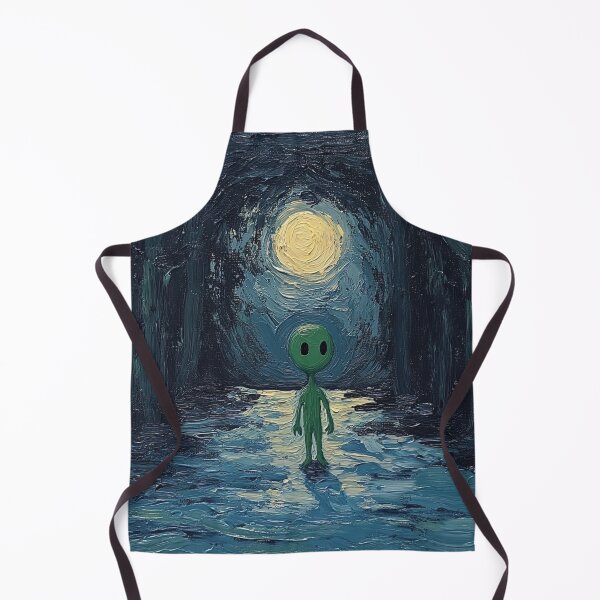 Item preview, Little green man | Post-impressionist painting style designed and sold by ComicsFactory.