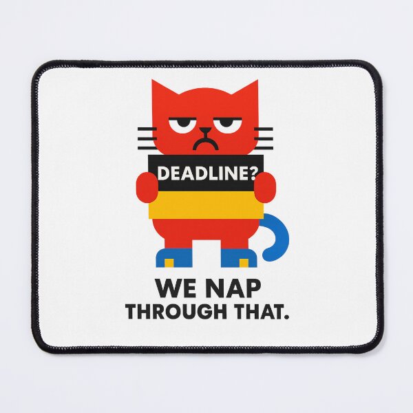 Item preview, Deadline? We Nap Through That – Funny Laptop Skin for Remote Workers – Minimalist Aesthetic Design designed and sold by JustMeditateIt.