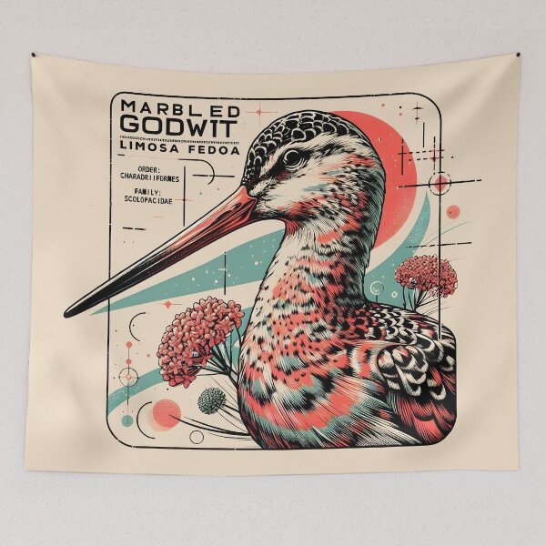 Item preview, Marbled Godwit 9 designed and sold by theAVIARY7.