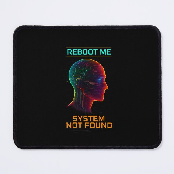 Item preview, Reboot Me – System Not Found | Digital reboot in neon style designed and sold by LevelUpDark.