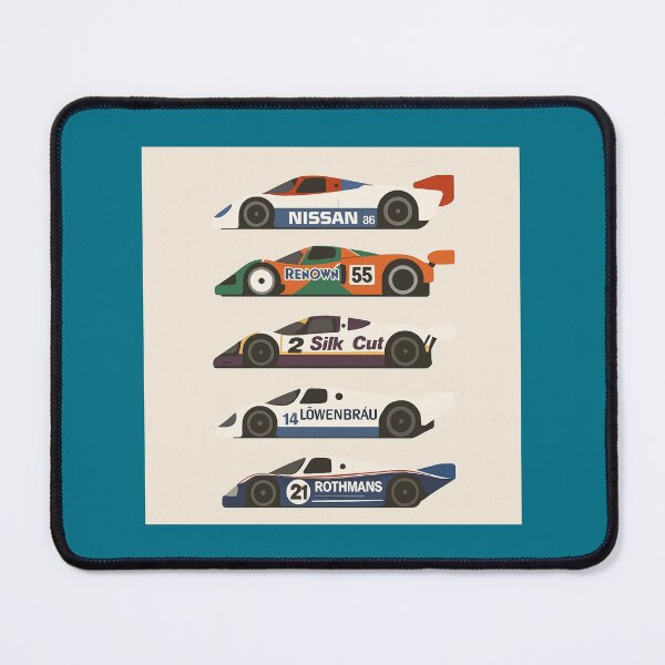 Item preview, Minimalist Group C Legends – Retro GTP Race Car Poster Featuring Renown, Rothmans, Silk Cut, Löwenbräu, and Nissan designed and sold by TheArtOfCar.