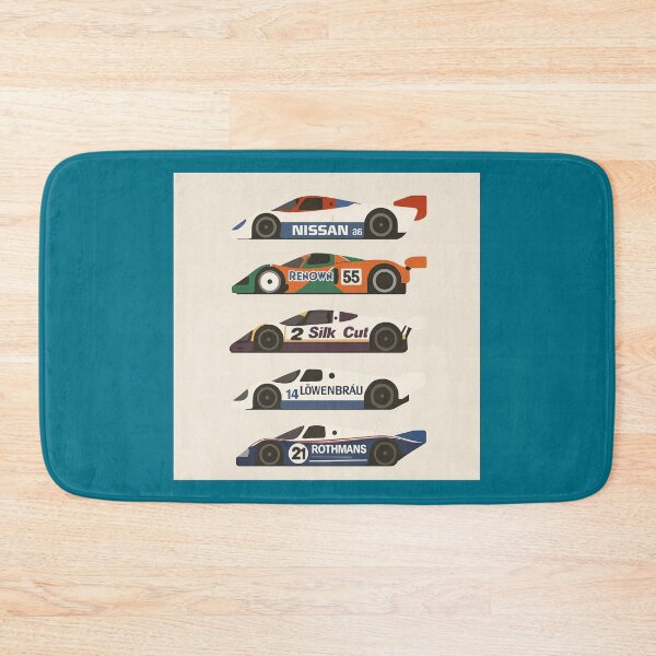 Item preview, Minimalist Group C Legends – Retro GTP Race Car Poster Featuring Renown, Rothmans, Silk Cut, Löwenbräu, and Nissan designed and sold by TheArtOfCar.