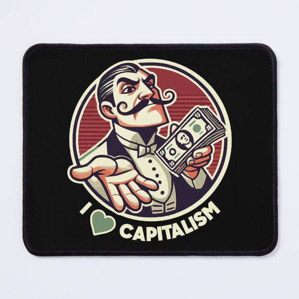 Item preview, I Love Capitalism Retro Money Tycoon Design designed and sold by Victor Shadehorn.