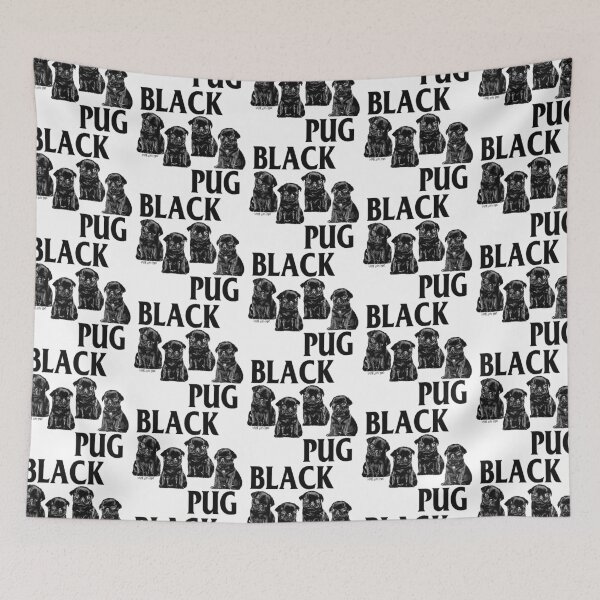 Item preview, black pug designed and sold by darklordpug.