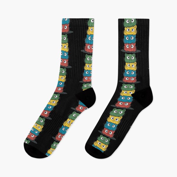 Item preview, Four adorable colorful cats designed and sold by MagelliShop.