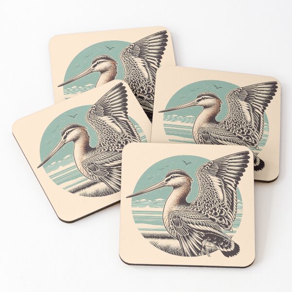 Item preview, Marbled Godwit 10 designed and sold by theAVIARY7.