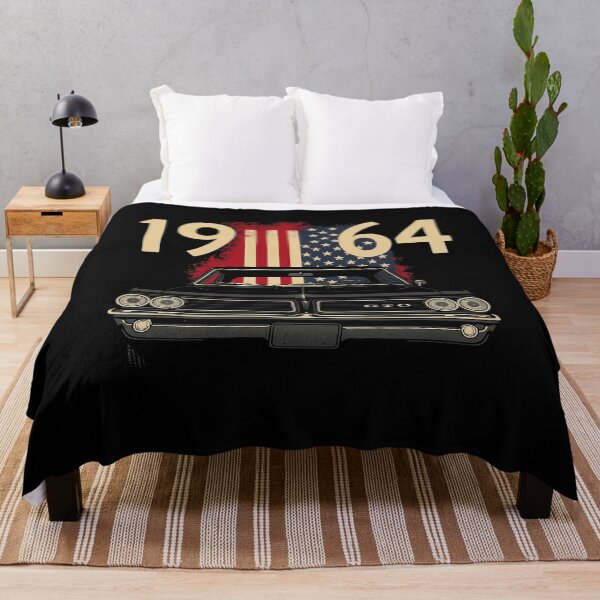 Item preview, 1964 Pontiac GTO Muscle Car American Flag Art – Retro Front View USA Patriotic Design designed and sold by TheArtOfCar.