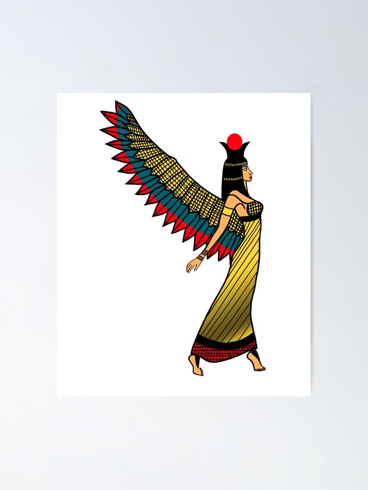 Alte Agyptische Mythologie Hathor Gottin Des T Shirts Des Himmels Multi Farbe Poster Von Angelinaapps Redbubble