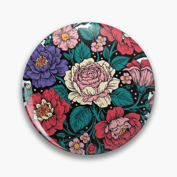 Item preview, floral pattern in neo-traditional style designed and sold by Lilashakti ⭐️ ⭐️ ⭐️ ⭐️ ⭐️.