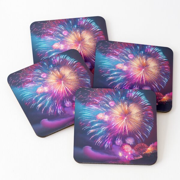 Item preview, Fireworks at moon night designed and sold by Design your dreams.