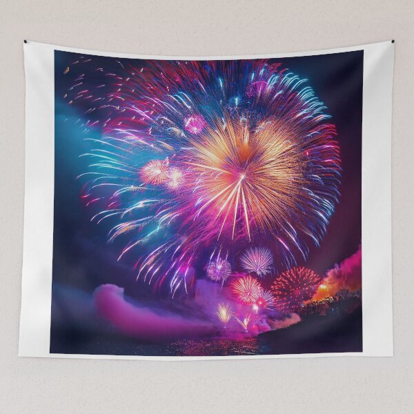 Item preview, Fireworks at moon night designed and sold by Design your dreams.