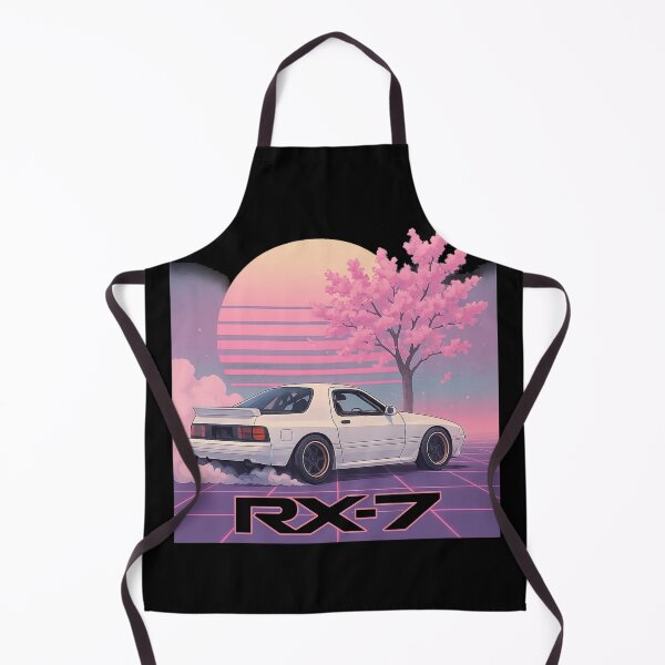 Item preview, Retro RX-7 FC3S Vaporwave Drift Art – Cherry Blossom Neon Sunset Illustration designed and sold by TheArtOfCar.