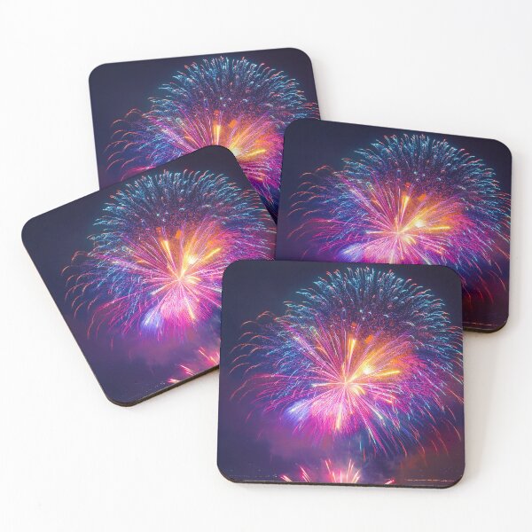 Item preview, Single Fireworks at moon night designed and sold by Design your dreams.
