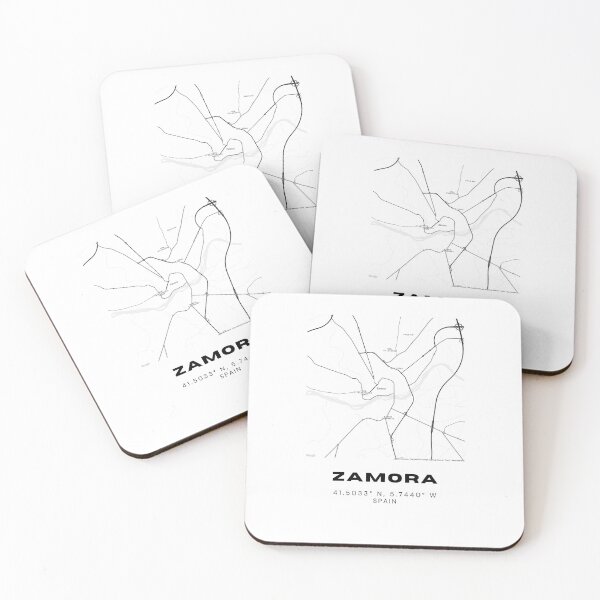 Item preview, Zamora City Map – Black & White Minimalist Poster designed and sold by RM-Journey.