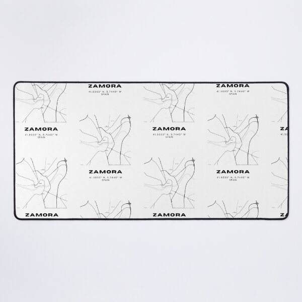 Item preview, Zamora City Map – Black & White Minimalist Poster designed and sold by RM-Journey.