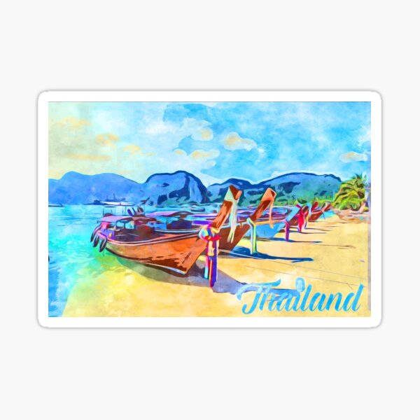 Item preview, Thailand watercolor  designed and sold by Sarahdactle.