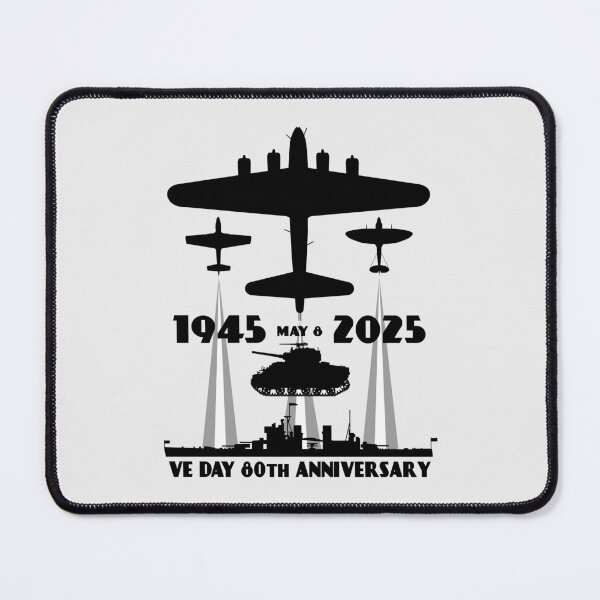 Item preview, VE Day WW2 80 Years 80th Anniversary USA and Britain Planes designed and sold by MilitaryMart.