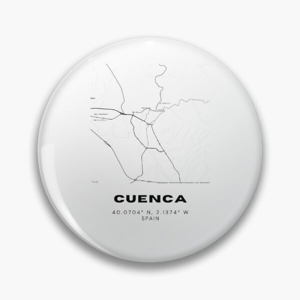 Item preview, Cuenca Spain Minimalist Map – Hanging Houses City Art designed and sold by RM-Journey.