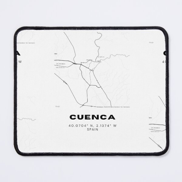 Item preview, Cuenca Spain Minimalist Map – Hanging Houses City Art designed and sold by RM-Journey.